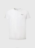 blanco playera con logo estampado Pepe Jeans 06X41011 hombres - Imagen 5