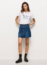blanco playera con logo estampado Pepe Jeans 06X4411 mujer - Imagen 2