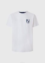 blanco playera con logo estampado Pepe Jeans 06X4953 hombres - Imagen 5