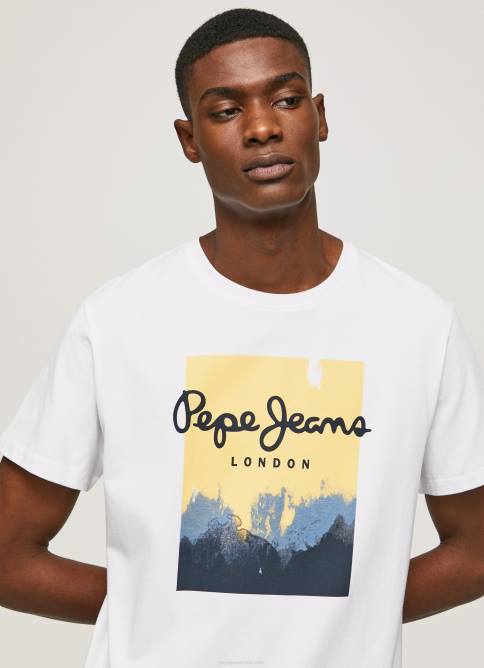 blanco_playera_con_logo_estampado_pepe_jeans_06x4974_hombres.jpg blanco playera con logo estampado Pepe Jeans 06X4974 hombres - Imagen 1