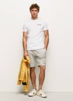 blanco playera con logo estampado Pepe Jeans 06X4978 hombres - Imagen 2