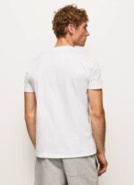 blanco playera con logo estampado Pepe Jeans 06X4978 hombres - Imagen 4