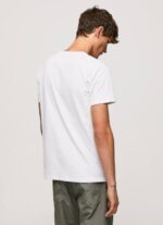 blanco playera con logo estampado Pepe Jeans 06X4982 hombres - Imagen 4