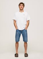 blanco playera con logo estampado Pepe Jeans 06X4997 hombres - Imagen 2