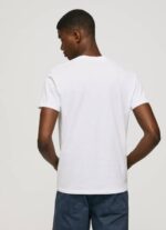 blanco playera con logo estampado Pepe Jeans 06X4998 hombres - Imagen 4