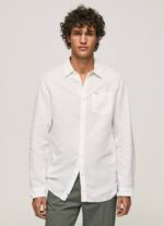 blanco playera de manga larga parker Pepe Jeans 06X41073 hombres
