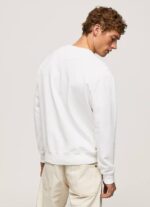 blanco sudadera con logo estampado Pepe Jeans 06X4897 hombres - Imagen 4
