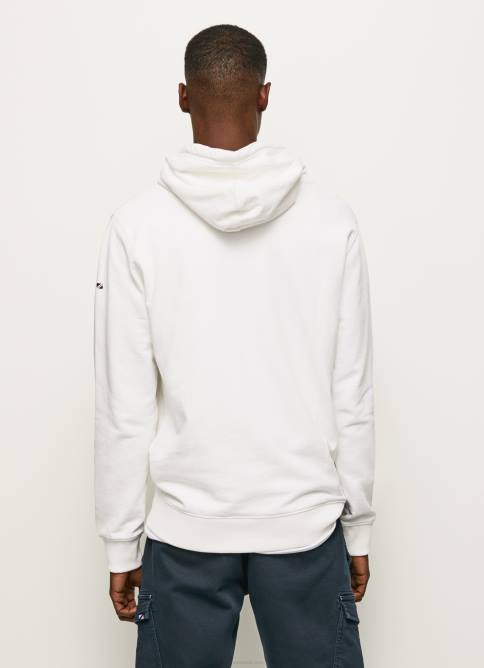 blanco suéter con logo de alta densidad Pepe Jeans 06X4903 hombres - Imagen 4