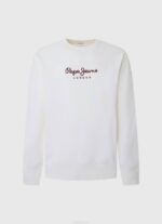 blanco suéter con logo estampado Pepe Jeans 06X4880 hombres - Imagen 5