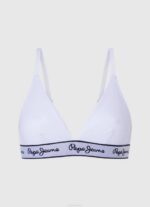 blanco sujetador de algodón elástico Pepe Jeans 06X4540 mujer