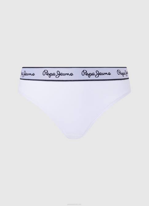 blanco_tanga_clasica_con_logo_estampado_pepe_jeans_06x4541_mujer.jpg blanco tanga clásica con logo estampado Pepe Jeans 06X4541 mujer - Imagen 1