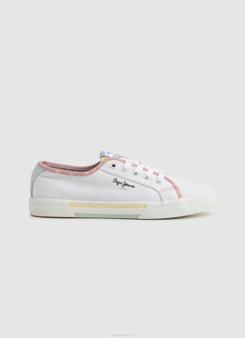blanco_tenis_brady_bandan_pepe_jeans_06x4632_mujer.jpg blanco tenis Brady Bandan Pepe Jeans 06X4632 mujer - Imagen 1