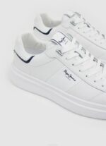 blanco tenis Eaton con parte de cuero Pepe Jeans 06X41208 hombres - Imagen 5