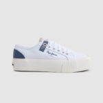 blanco tenis ottis con plataforma Pepe Jeans 06X4608 mujer