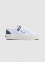 blanco tenis ottis con plataforma Pepe Jeans 06X4608 mujer