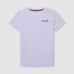 blanco toda la camiseta estampada Pepe Jeans 06X41627 chico