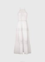 blanco vestido con detalles bordados Pepe Jeans 06X4219 mujer - Imagen 5