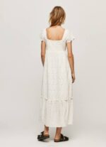 blanco vestido de perialgodón Pepe Jeans 06X4217 mujer - Imagen 4