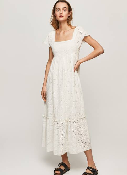 blanco_vestido_de_perialgodon_pepe_jeans_06x4217_mujer.jpg blanco vestido de perialgodón Pepe Jeans 06X4217 mujer - Imagen 1