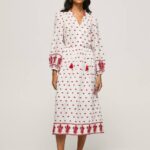blanco vestido popular bordado Pepe Jeans 06X4149 mujer