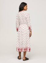 blanco vestido popular bordado Pepe Jeans 06X4149 mujer - Imagen 4