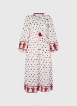 blanco vestido popular bordado Pepe Jeans 06X4149 mujer - Imagen 5