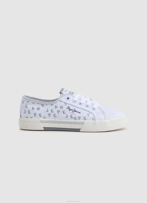 blanco_zapatillas_basicas_brady_shine_pepe_jeans_06x41323_chica.jpg blanco zapatillas básicas brady shine Pepe Jeans 06X41323 chica - Imagen 1