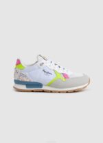 blanco zapatillas brit neon combinadas Pepe Jeans 06X41316 chica