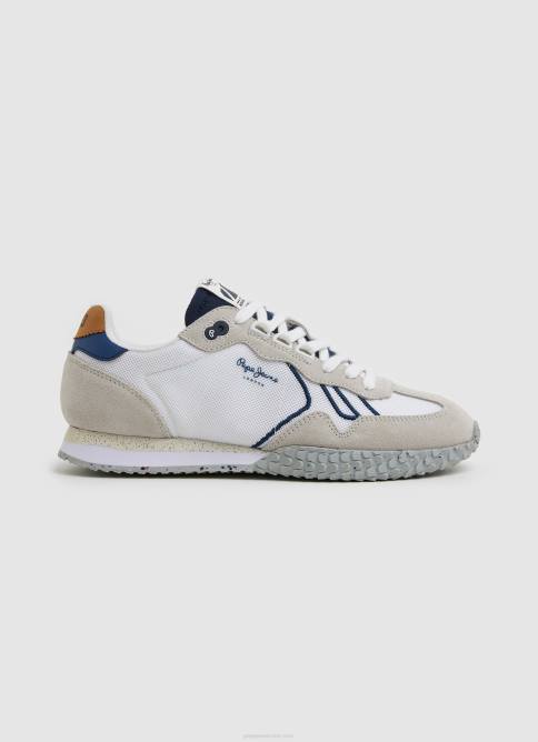 blanco_zapatillas_retro_combinadas_pepe_jeans_06x41231_hombres.jpg blanco zapatillas retro combinadas Pepe Jeans 06X41231 hombres - Imagen 1