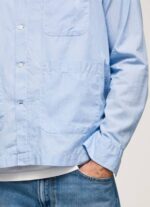 blanqueador azul camisa de corte recto lambert fil a fil Pepe Jeans 06X41030 hombres - Imagen 5