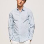 blanqueador azul camisa de popelina floral lovejoy Pepe Jeans 06X41045 hombres