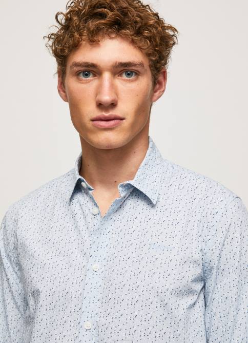 blanqueador azul camisa de popelina floral lovejoy Pepe Jeans 06X41045 hombres - Imagen 3