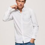 blanqueador azul camisa larry slim fit de popelina Pepe Jeans 06X41028 hombres