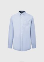 blanqueador azul camisa oxford de corte regular fabio Pepe Jeans 06X41027 hombres - Imagen 5