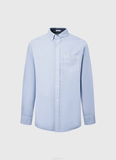 blanqueador azul camisa oxford de corte regular fabio Pepe Jeans 06X41027 hombres - Imagen 5