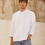 blanqueador azul camisa oxford slim a rayas lucius Pepe Jeans 06X41026 hombres