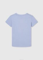 blanqueador azul camiseta básica con logo Pepe Jeans 06X41637 chico - Imagen 2