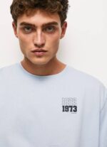 blanqueador azul playera con logo 1973 Pepe Jeans 06X4924 hombres - Imagen 3