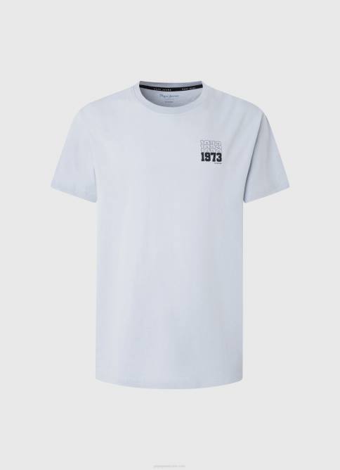 blanqueador azul playera con logo 1973 Pepe Jeans 06X4924 hombres - Imagen 5