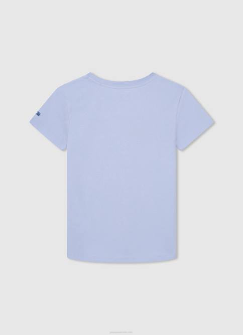 blanqueador azul playera con logo estampado Pepe Jeans 06X41632 chico - Imagen 2