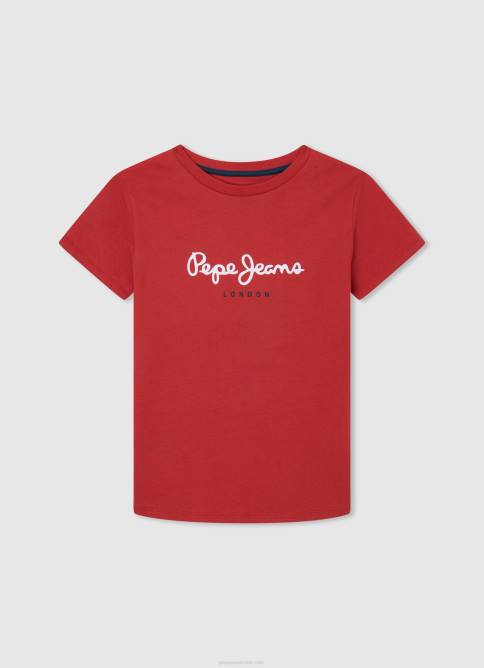 blanqueador azul playera con logo vertical Pepe Jeans 06X41628 chico - Imagen 5