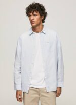 blanqueador azul playera de manga larga parker Pepe Jeans 06X41071 hombres