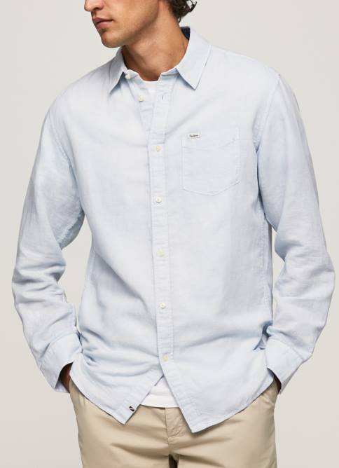 blanqueador azul playera de manga larga parker Pepe Jeans 06X41071 hombres - Imagen 3