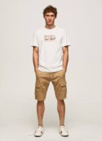 blanquecino camiseta con estampado de foto Pepe Jeans 06X4988 hombres - Imagen 2