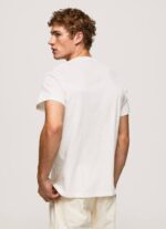 blanquecino camiseta con estampado de foto Pepe Jeans 06X4990 hombres - Imagen 4