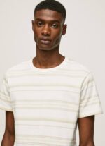 blanquecino camiseta con estampado de rayas Pepe Jeans 06X4994 hombres - Imagen 3