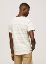 blanquecino camiseta con estampado de rayas Pepe Jeans 06X4994 hombres - Imagen 4