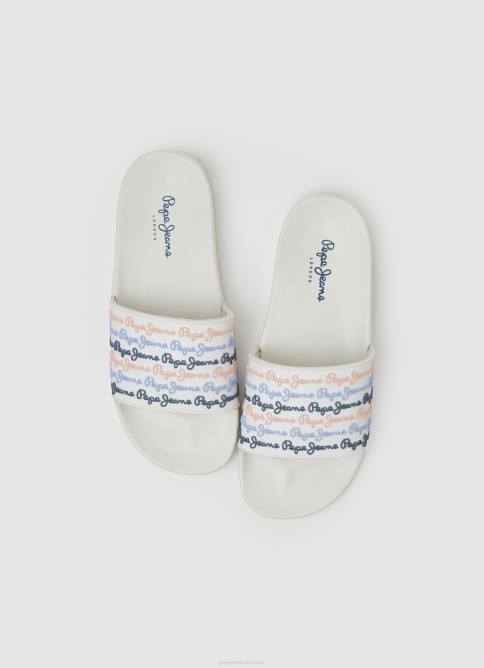 blanquecino chanclas de playa con juego deslizante Pepe Jeans 06X4691 mujer - Imagen 2