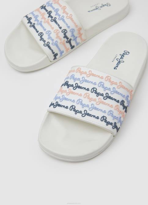 blanquecino chanclas de playa con juego deslizante Pepe Jeans 06X4691 mujer - Imagen 3