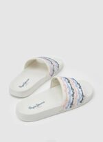 blanquecino chanclas de playa con juego deslizante Pepe Jeans 06X4691 mujer - Imagen 4